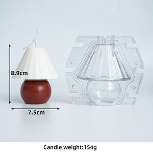 B-4025 3D โคมไฟจีบ<span class=keywords><strong>เกาหลี</strong></span> Ins ลม<span class=keywords><strong>เทียน</strong></span>แม่พิมพ์โคมไฟตั้งโต๊ะรูปร่าง<span class=keywords><strong>เทียน</strong></span>แม่พิมพ์สองชิ้นมีกลิ่น<span class=keywords><strong>หอม</strong></span> - Product Image 2