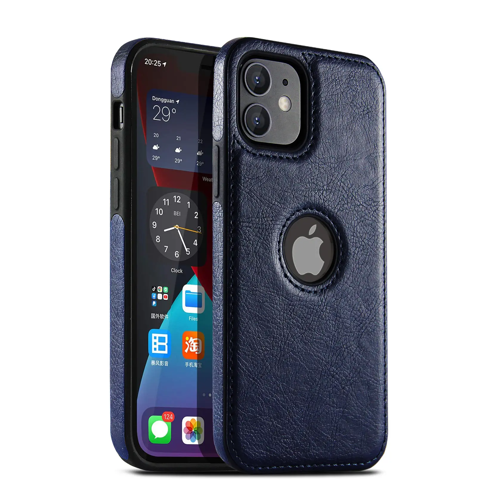 New Handmade Stitching PU Leather Back Cover Mobile Case For iPhone 14 13/iPhone 13 Mini/iphone 13 pro