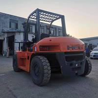 Chariot élévateur d'occasion de 5 tonnes, Heli 50, bon état, adapté à la construction ou au bâtiment, moteur Isuzu, garantie de 6 mois, prêt à expédier