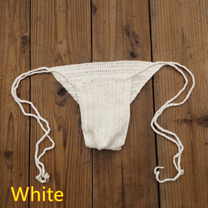 Sous-vêtements sexy pour hommes, respirants, crochetés à la main, string pour bronzer, string en tricot - Product Image 5