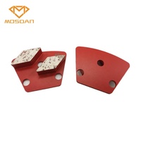 Boulon trapézoïdal sur plaque de meulage diamant à Double losange pour béton