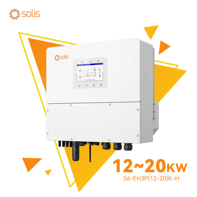 Solis Hybrid Solar S6-EH3P(12-20)K-H 12kw 15kw 20kwThree Phase 600V High Voltage Energy Storage Inverter