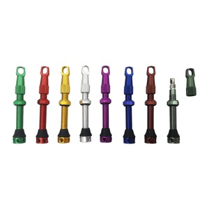 Válvula de neumático de aleación de aluminio de 34 -120mm, removedor de núcleo, válvulas <span class=keywords><strong>Presta</strong></span>, válvula de vacío sin cámara para bicicleta de carretera, piezas de bicicleta - Product Image 1