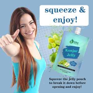 Factory Direct Konjac Jelly with Saturated Fat low Calorie Wholesale Jelly in Bulk Packaging Apple Green Grape Flavor Naturally - Product Image 5