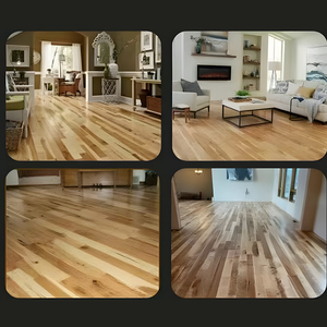 Sang Trọng Không Thấm Nước Hickory Vinyl Tấm Ván Rắn Cứng Sàn Gradient Màu Sắc Thêm Rộng Ván Hickory Thiết Kế Sàn Gỗ - Product Image 5