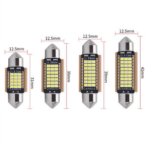 Pour la décodage des feux de toit LED de voiture 2016 27SMD, lampe à double point, éclairage de plaque d'immatriculation, éclairage de coffre 41mm 2W - Product Image 2