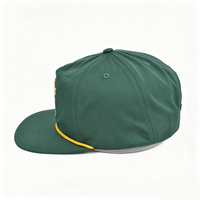Individuelles Logo Baumwoll-Snapback-Cap 5-Panel Stickerei Flacher Schirm Unstrukturiert Stylisch Lässig für Outdoor-Nutzung