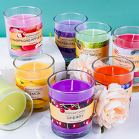 Blumige Frucht Sommerbrise Großhandel Anpassbares Logo Duft Aromatherapie Duftkerze Glasgefäß 5 Unzen Natürliches Sojawachs