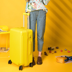 Candy Colored <b>Trolley</b> Case 24 Inch ABS Material Swivel Wheels Solid Color Luggage For Business Travel Spring 2025 - Product Image 4
