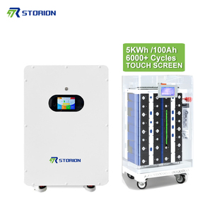 Storion 8000 + chu kỳ 5KW năng lượng mặt trời Máy phát điện 51.2V 100-200ah LiFePO4 lithium năng lượng trạm Lai Lưới treo tường IP54 năng lượng mặt trời nhà - Product Image 1