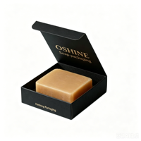 Boîte à savon en papier kraft écologique personnalisée avec fond à fermeture à pression, emballage pour savon artisanal, savon de bain, boîte cadeau pour parfum, échantillon gratuit