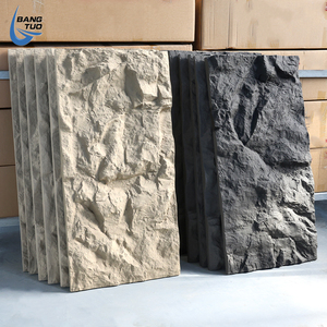 Ensemble de 10 panneaux décoratifs effet pierre 3D, revêtement mural PU 7,2 m², dimensions 120x60x3 cm, Tufo