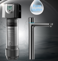 Aicksn ACF Système de filtration d'eau sédimentaire avec robinet UV Purificateur d'eau UV domestique sous évier Filtration en acier inoxydable