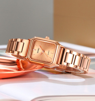 SKMEI 2237 Montre Femme De Luxe, Nouvelle Tendance, Élégante, en Acier à Quartz, Étanche avec Bracelet Or Jaune