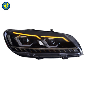 Faro Anteriore YU GUANG per Volkswagen <span class=keywords><strong>VW</strong></span> <span class=keywords><strong>Passat</strong></span> B7 2011 <span class=keywords><strong>2015</strong></span>, Aggiornamento a LED con Lente DRL, Accessori per Gruppo Ottico Anteriore - Product Image 2
