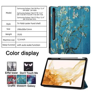 Funda de tableta de TPU suave + PU para Samsung Galaxy Tab S8 Plus <span class=keywords><strong>SM</strong></span>-X800 <span class=keywords><strong>SM</strong></span>-<span class=keywords><strong>X806</strong></span>, funda para tableta de 12.4 pulgadas - Product Image 5