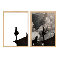 Peinture LED Anime Populaire à Prix de Gros avec Cadre en Bois, Design Moderne pour Décoration Intérieure et Utilisation Festive