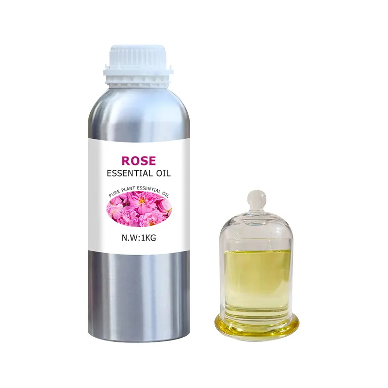 Fabricants offre en gros d'huile essentielle de rose de haute qualité qualité cosmétique huile essentielle de soin de peau de massage aromathérapie