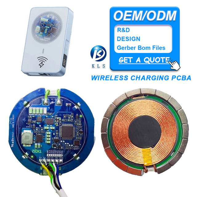 Custom 15W Magnetic Wireless Charger PCBA Type-C Fast Charging Module Design QI Protocol PCBA Prototype & SMT Assembly