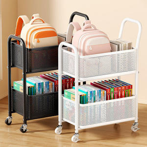 Storage Trolley Rectangular Medium Capacity Multifunctional Wheeled <b>Cabinet</b> For Home <b>Desk</b> Use - Product Image 2