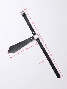 パンクPUレザーセクシーシンプルレザーネクタイ、レザーネックレス付きデイリーウェア、ユニセックスアジャスタブルネックデコレーション - Product Image 5