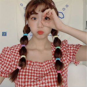 20 pièces avec boîte, élastiques à cheveux pour femmes et filles, nœuds mignons pour enfants, chouchous colorés, élastiques à cheveux sans couture - Product Image 2