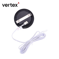 Lumière LED Ronde à Capteur Tactile 3W Gris Clair Moderne IP44 Dimmable pour Éclairage Sous Armoire Salle de Bain et Placards de Cuisine