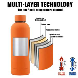 Termo de Acero Inoxidable de Doble Pared con Aislamiento al Vacío, Boca Estándar, para Tapa con Pajita, 350ml, 500ml, 750ml, 1000ml, Vasos Premium - Product Image 5