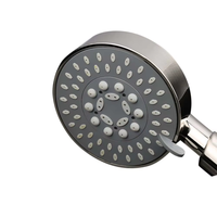 Robinet de baignoire de luxe avec douchette à main pour personnes âgées, avec interrupteur marche/arrêt, en acier inoxydable, kit de montage robuste pour baignoire