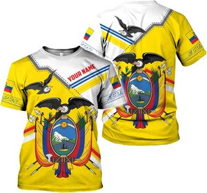 Nuova T-shirt Personalizzata dell'Ecuador per Uomo, Maglietta Traspirante con Bandiera dell'Ecuador, Produzione Diretta - Product Image 5