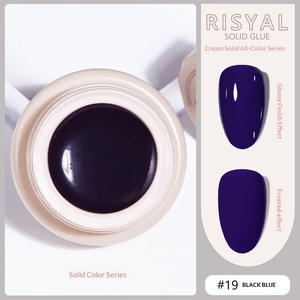 RISYAL Gel de vernis à ongles transparent solide pour photothérapie, application crémeuse <span class=keywords><strong>et</strong></span> lisse, qualité salon, style japonais, en pot, vente en gros - Product Image 6