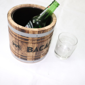 Customized Wood Ice <strong>Bucket</strong> for Bar Hotel Party Wedding Classic Style High Quality Custom Capacity for Germany Breweries - Product Image 5