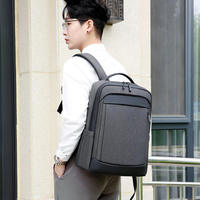 Sac à dos d'affaires multifonctionnel personnalisé avec logo, pour ordinateur portable, unisexe, doublure en polyester, imperméable, sac à dos pour étudiants