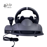 Volant de Course AP7 270 7-en-1 avec Retour de Vibration pour PC/PS3/PS4/Xbox One/Xbox 360/Switch et Levier de Vitesse