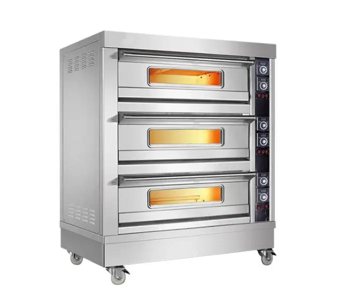 תכליתי מסחרי מטבח אפיית לחם פיצה עוגת בישול גז חשמלי תנור