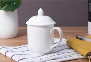 Hot sale Amazon 375ml ceramic tea <strong>mug</strong> set with lid - Product Image 4