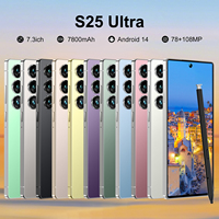 Nouveau Téléphone Intelligent Android Original S25 Ultra 2025 16 Go + 1 To, Batterie 7000 mAh, 4G 5G, Double SIM Double Veille, Débloqué, Avec Logo S25 Ultra