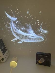 Modern Projector Projection Night Light with RGB Starry Sky Feature <b>USB</b> Powered LED Warm White Dimmable Control for Bedroom - Product Image 2