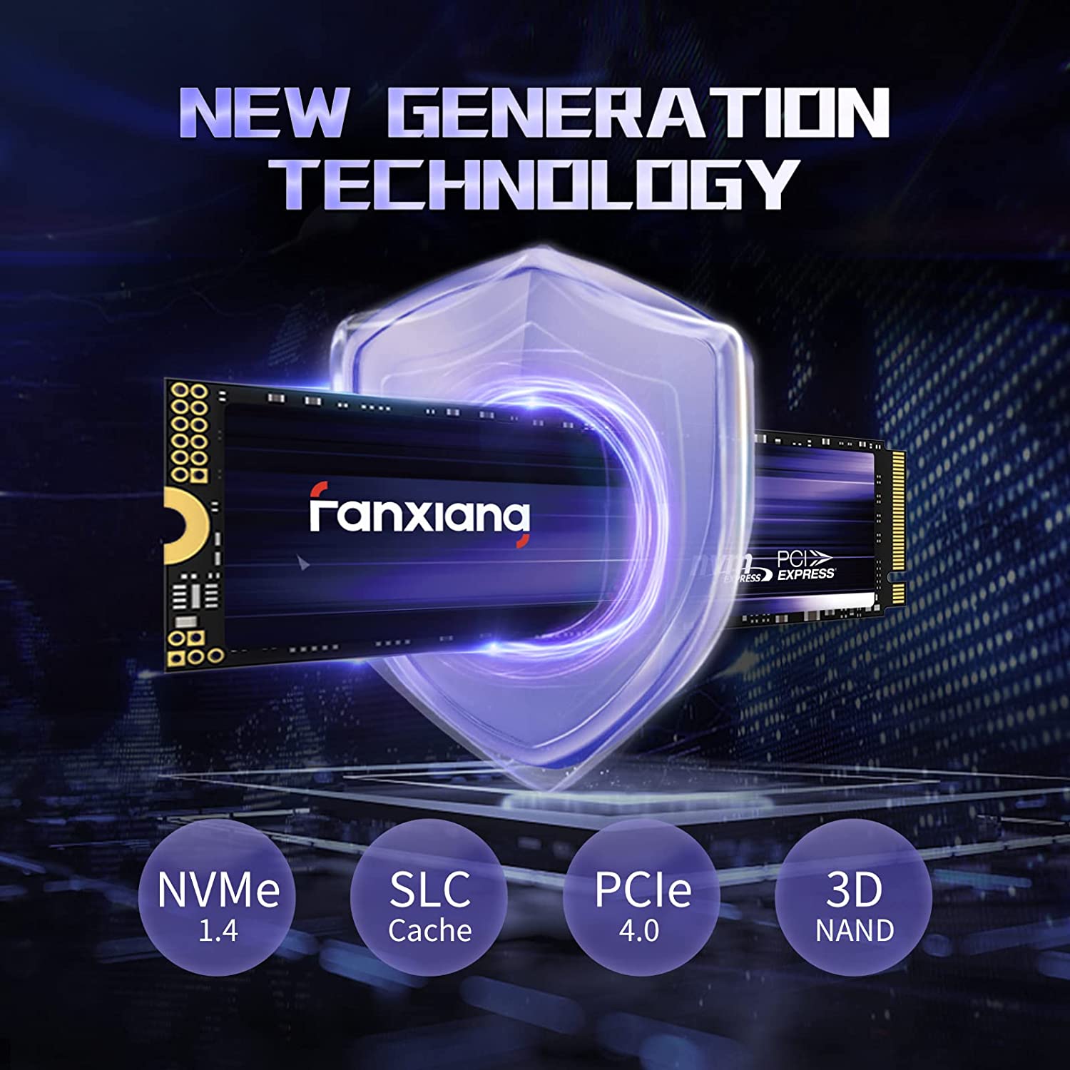 SSD  １TB（新品・未開封） Fanxiang S880 1TB Pcie 4.0 Nvme SSD M.2 2280 - Fast & Reliable
