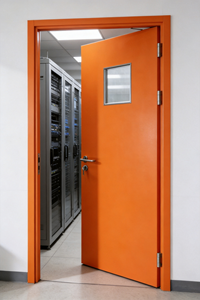 Puerta Cortafuego <span class=keywords><strong>de</strong></span> Acero <span class=keywords><strong>de</strong></span> Una Hoja con Panel <span class=keywords><strong>de</strong></span> Visión para Salas <span class=keywords><strong>de</strong></span> Servidores y Centros <span class=keywords><strong>de</strong></span> Datos, Puertas Resistentes al <span class=keywords><strong>Fuego</strong></span> con Certificación CE/UL - Product Image 2