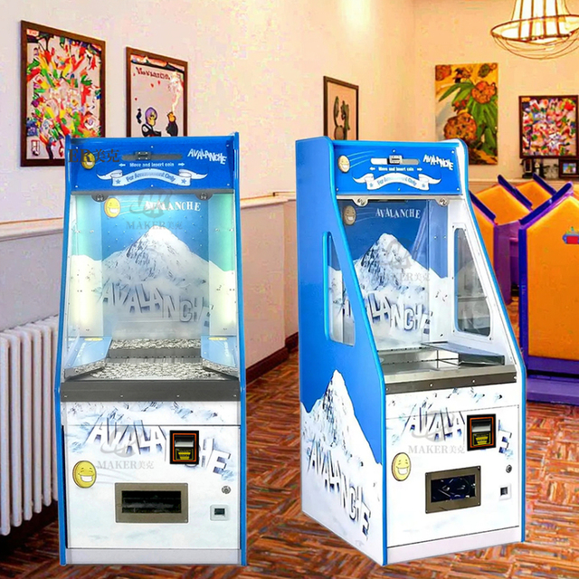 Commercial Coin Pusher Machine Arcade Game With Bill Acceptor and Ticket Redemption System for Entertainment Centers