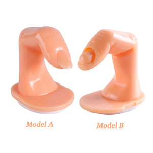 Plateforme d'entraînement et de simulation pour la pose d'ongles en plastique, avec doigt d'entraînement et support de présentation, pour salons de manucure - Product Image 2
