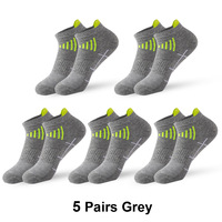Chaussettes de sport basses personnalisées avec logo, soutien de la voûte plantaire et languette de talon, pour la course et la gym, pour hommes et femmes, OEM ODM, vente en gros
