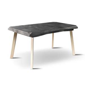 Mesa de Comedor Europea Moderna con Tapa de Mármol, Patas de Metal, Extensible, Diseño Rectangular para 6 Personas - Product Image 1