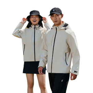 Veste de <span class=keywords><strong>pluie</strong></span> imperméable légère avec capuche <span class=keywords><strong>coupe</strong></span>-<span class=keywords><strong>vent</strong></span> de randonnée pour femmes, couleur LOGO OEM - Product Image 4