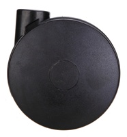 Roulettes de meubles robustes et durables en acier et nylon noir de 2,5 pouces (65*65 mm) avec plaque supérieure – Vente chaude