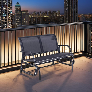 Muebles de Exterior Portátiles Modernos, Sillas Adirondack Plegables de Metal Ecológico para Patio y Jardín - Product Image 1