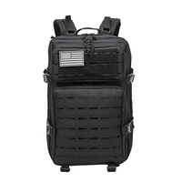 Sac à dos tactique de chasse GAF 900D Oxford imperméable avec cadre interne, système d'hydratation 3 jours, capacité 45L, bretelles arquées