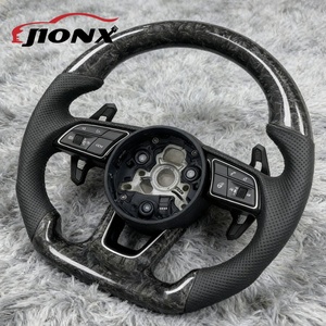 Volant en fibre de carbone forgé sur mesure haut de gamme pour <span class=keywords><strong>Audi</strong></span> C7 C8 B8.5 B9 S4 <span class=keywords><strong>S5</strong></span> S6 S7 S8 R8 TTS B8 A4 Vente en gros et au détail - Product Image 1