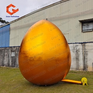 Huevos Dorados Inflables Personalizados, Huevo de Oro Gigante Inflable, Huevos Inflables de la Suerte para el Festival de Pascua - Product Image 3
